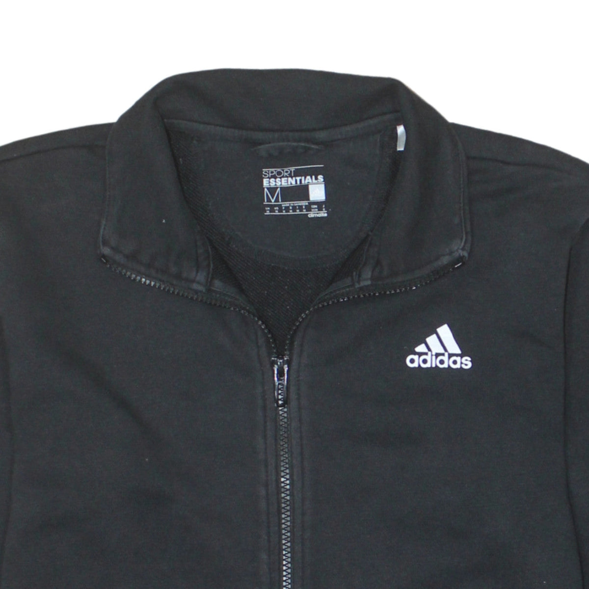 adidas Men's Black Medium Sport Essentials Track Jacket