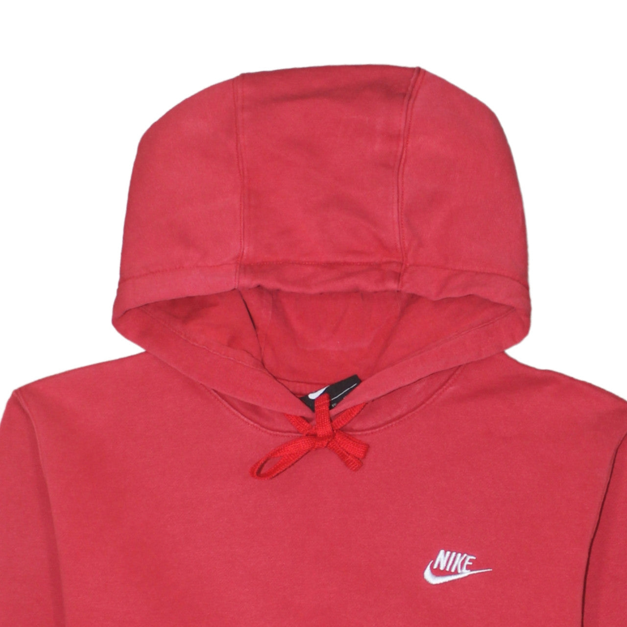 Nike Men's Red Pullover Hoodie XS Regular Fit Fleece Sweatshirt