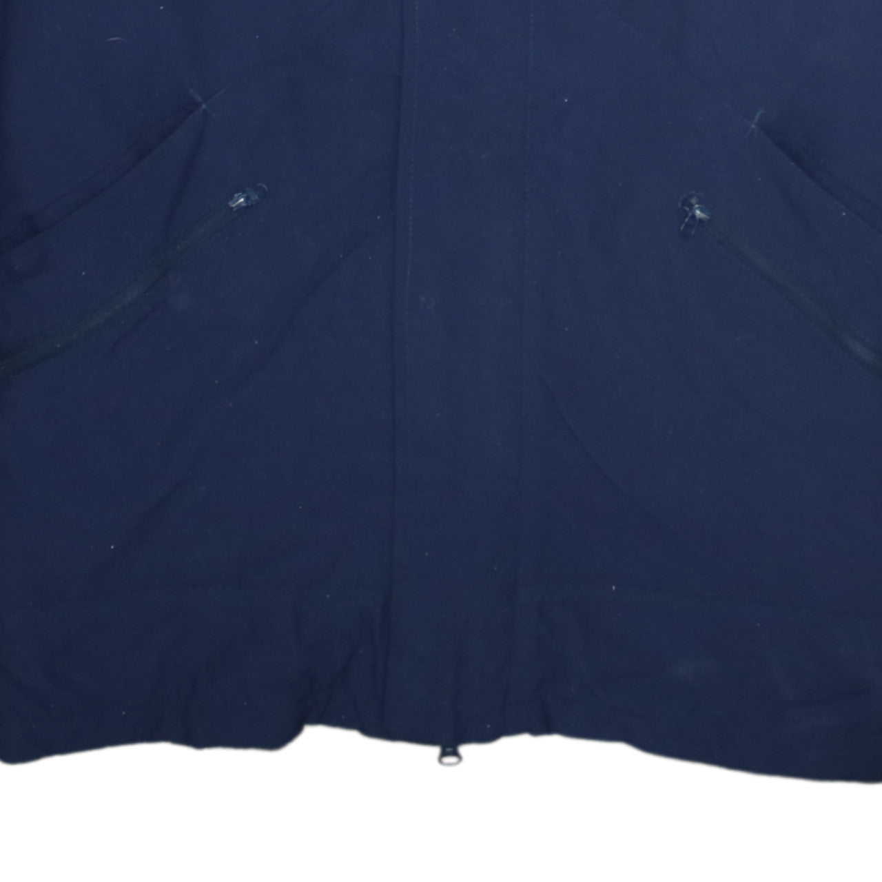 Nike Men's Blue Hooded Parka Jacket Size M Regular Fit Zip Pockets