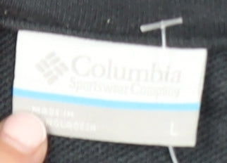 Columbia Womens Black L 1/2 Zip Pullover Sweatshirt