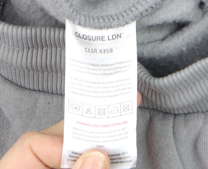 Closure LDN Men's Grey Cargo Jogger Sweatpants Size S