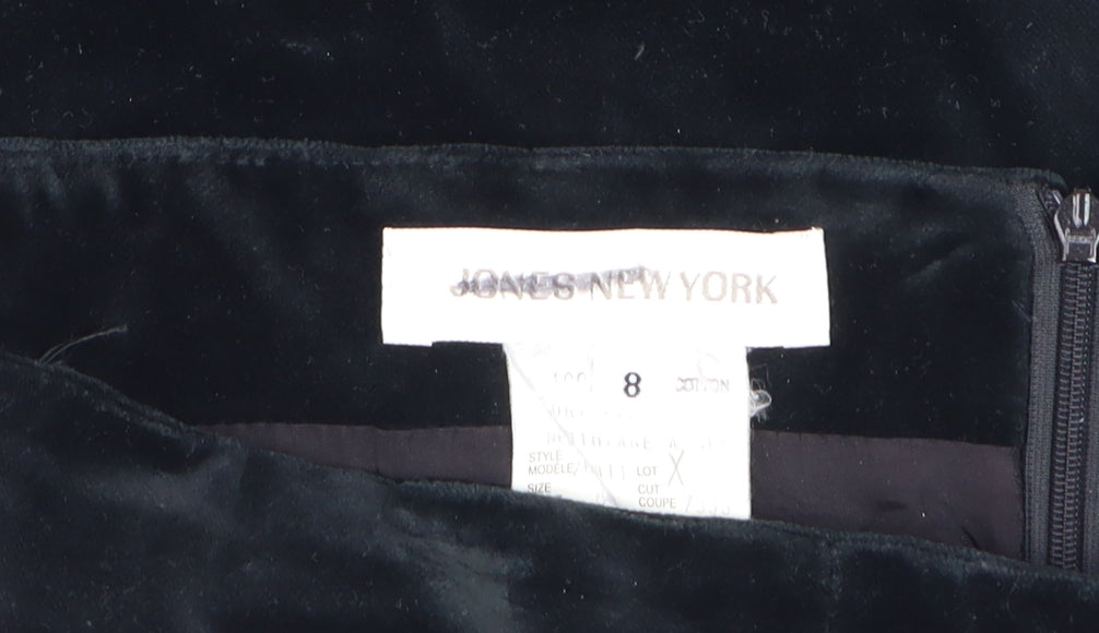 Jones New York Women’s Black Velvet Pencil Skirt Size 12