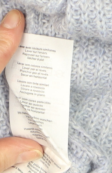 Threadbare Women's Grey 2XL Cable-Knit Open Front Cardigan