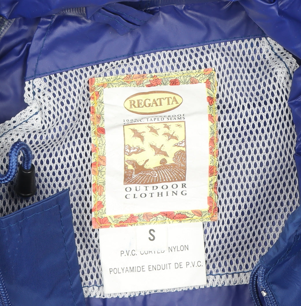 Regatta Men's Blue Waterproof Hooded Rain Jacket S