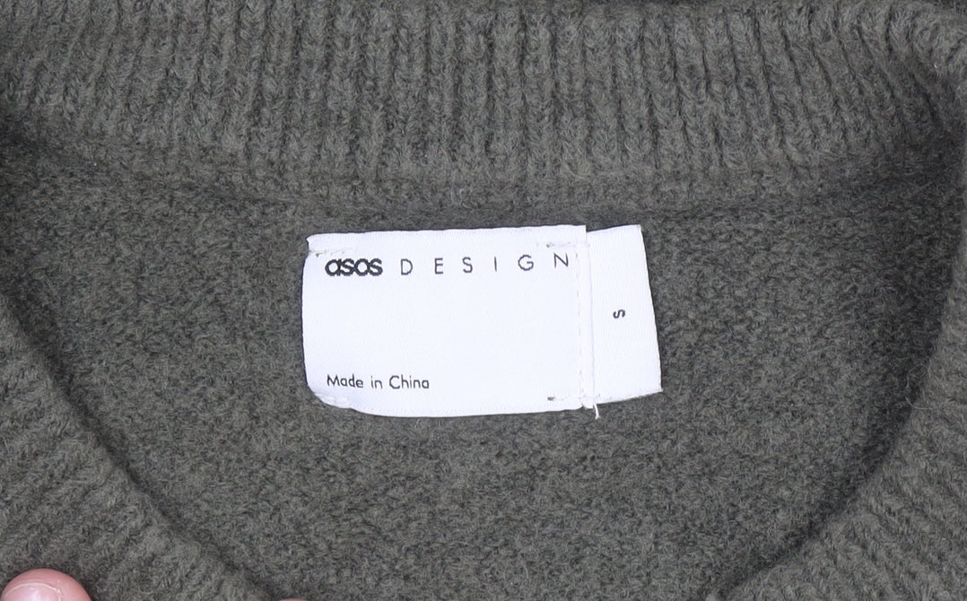 ASOS DESIGN Women’s Green Crew Neck Knit Jumper Size S