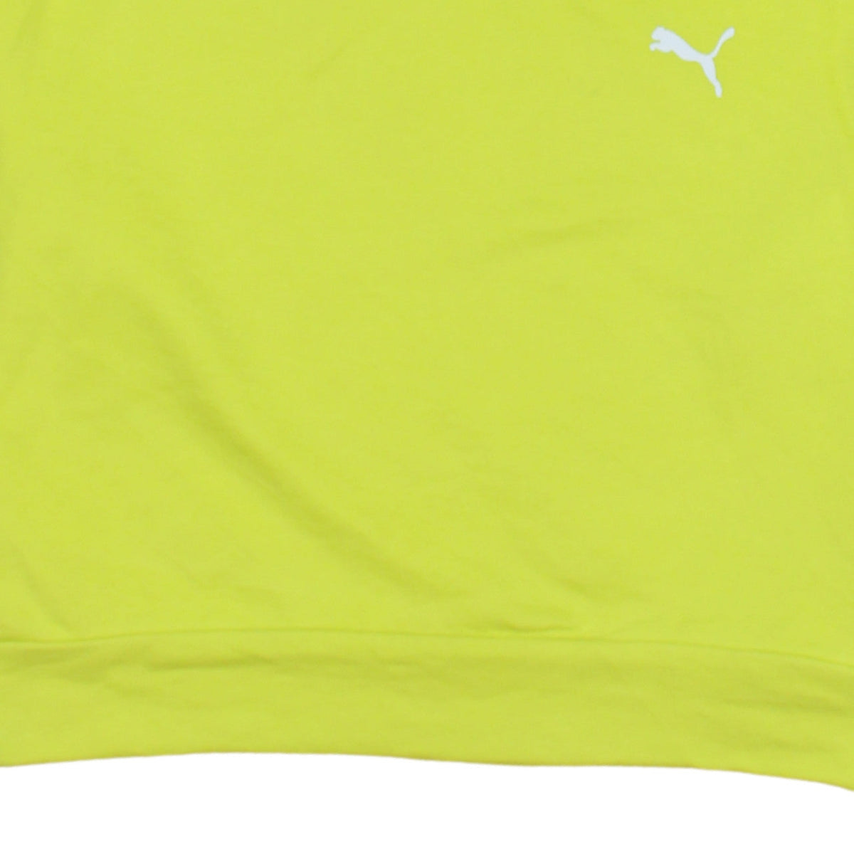 Puma Womens Yellow Crew Neck Pullover Sweatshirt XS
