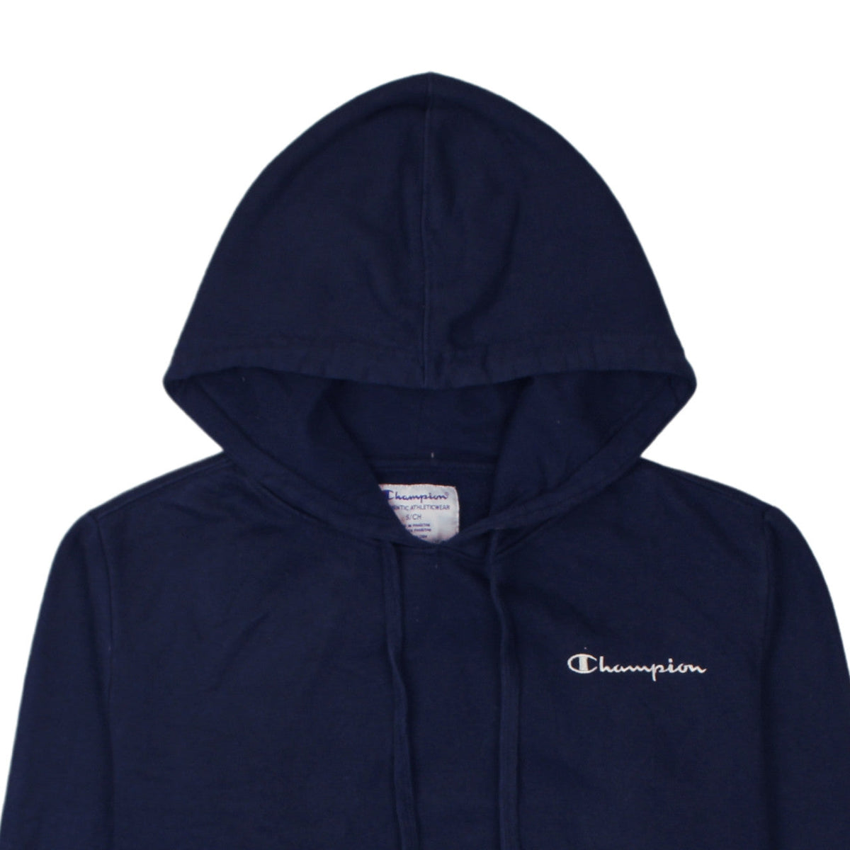 Champion Men's Blue Pullover Hoodie S Regular Fit Fleece