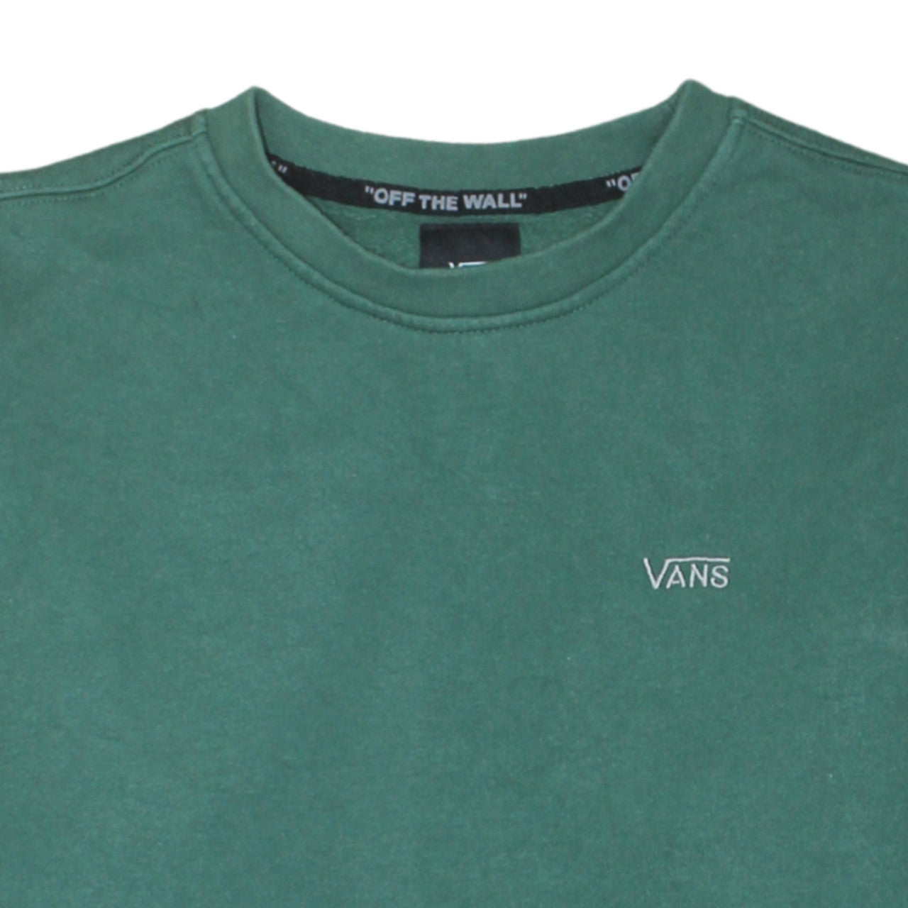Vans Men's Green Small Pullover Crew Neck Sweatshirt