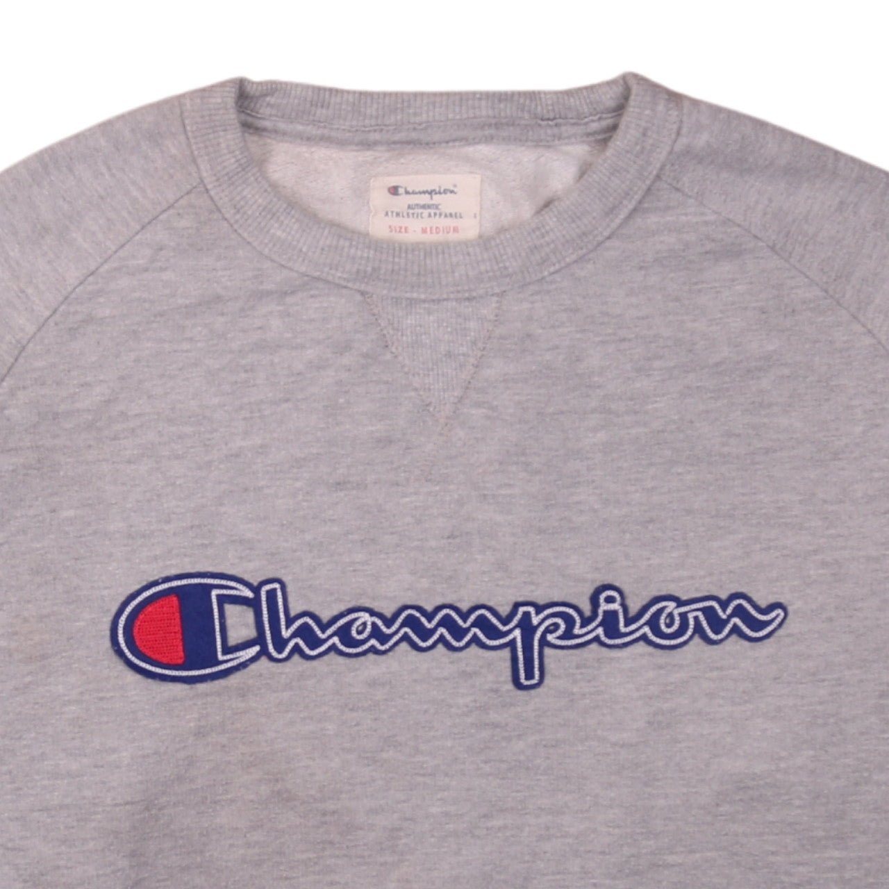 Champion Men's Grey Medium Crew Neck Pullover Sweatshirt