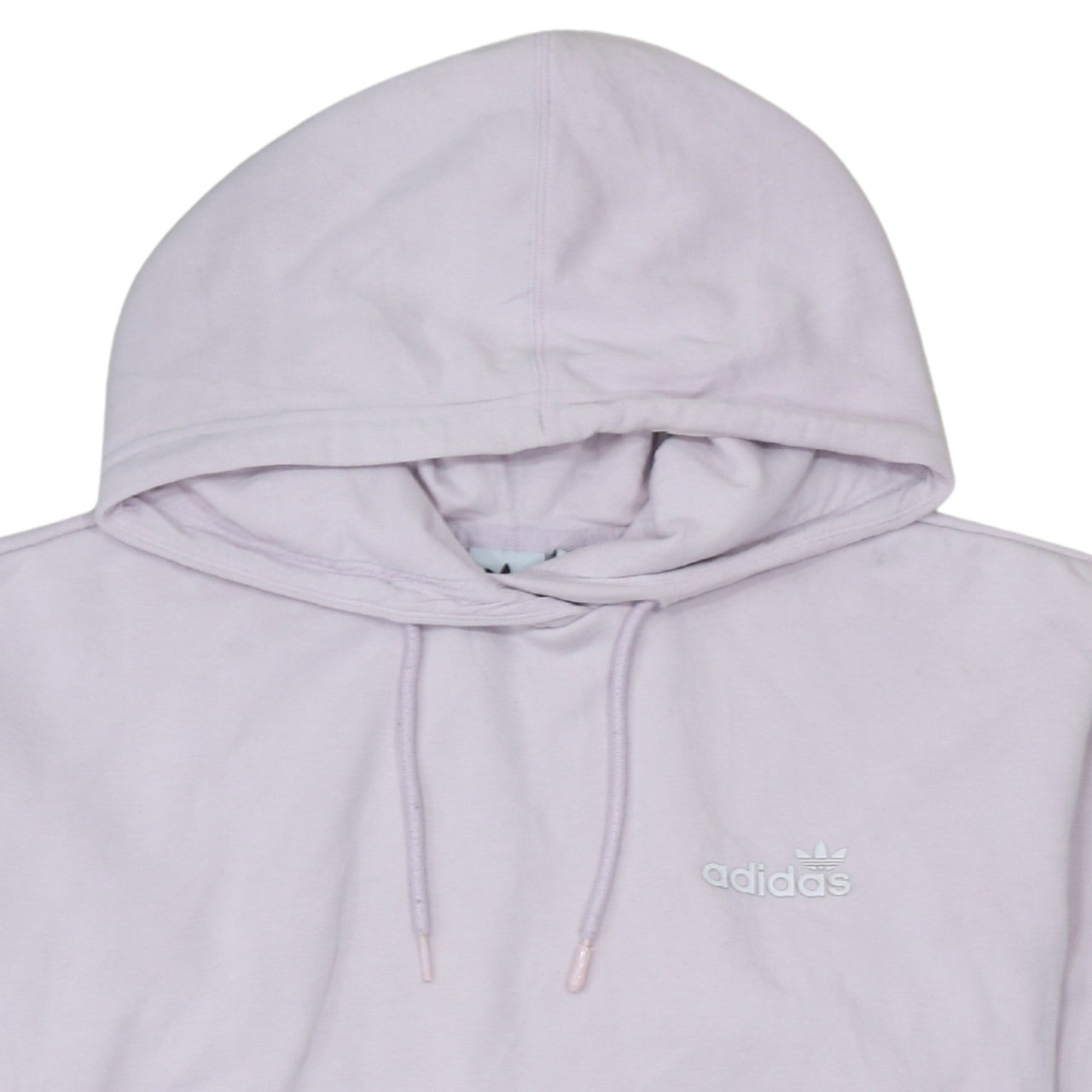 Adidas Women Lilac Hoodie Pullover Sweatshirt Size 10 Cotton Blend