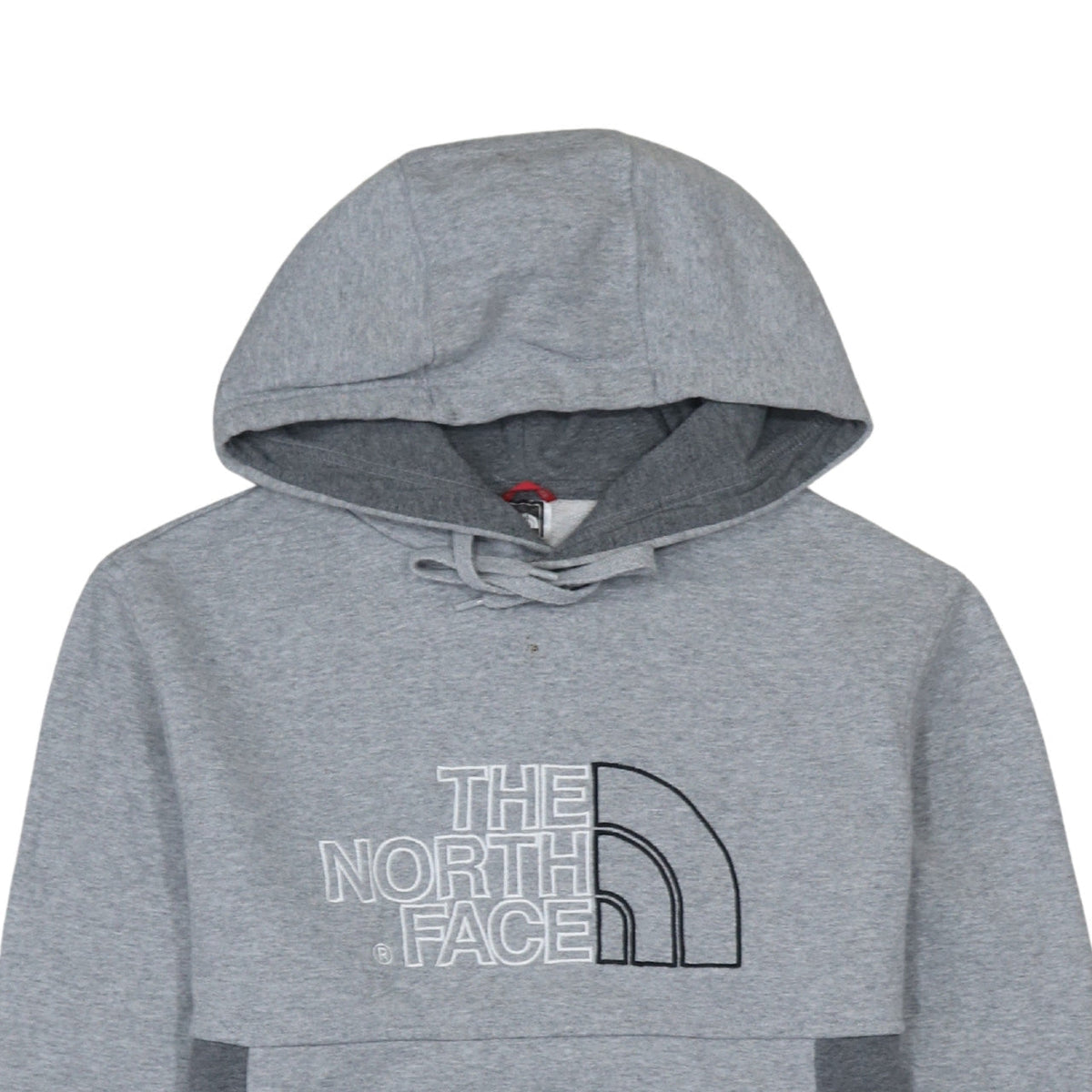 The North Face Men’s Grey Pullover Hoodie S Regular Fit Embroidered Logo