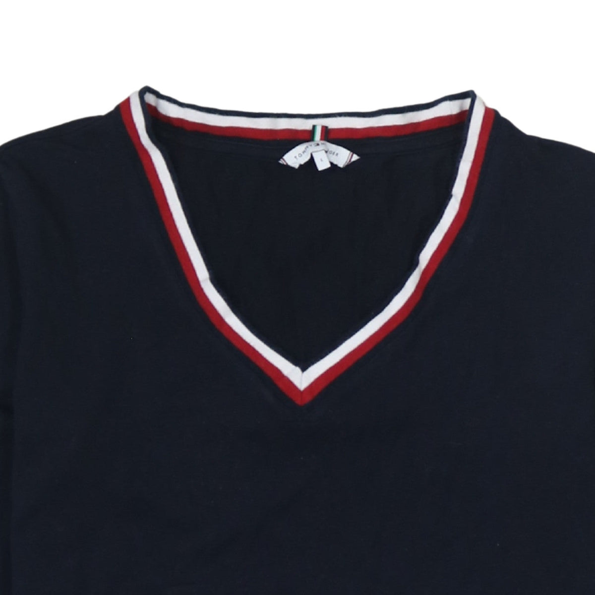 Tommy Hilfiger Men’s Blue V-Neck Pullover Sweatshirt L