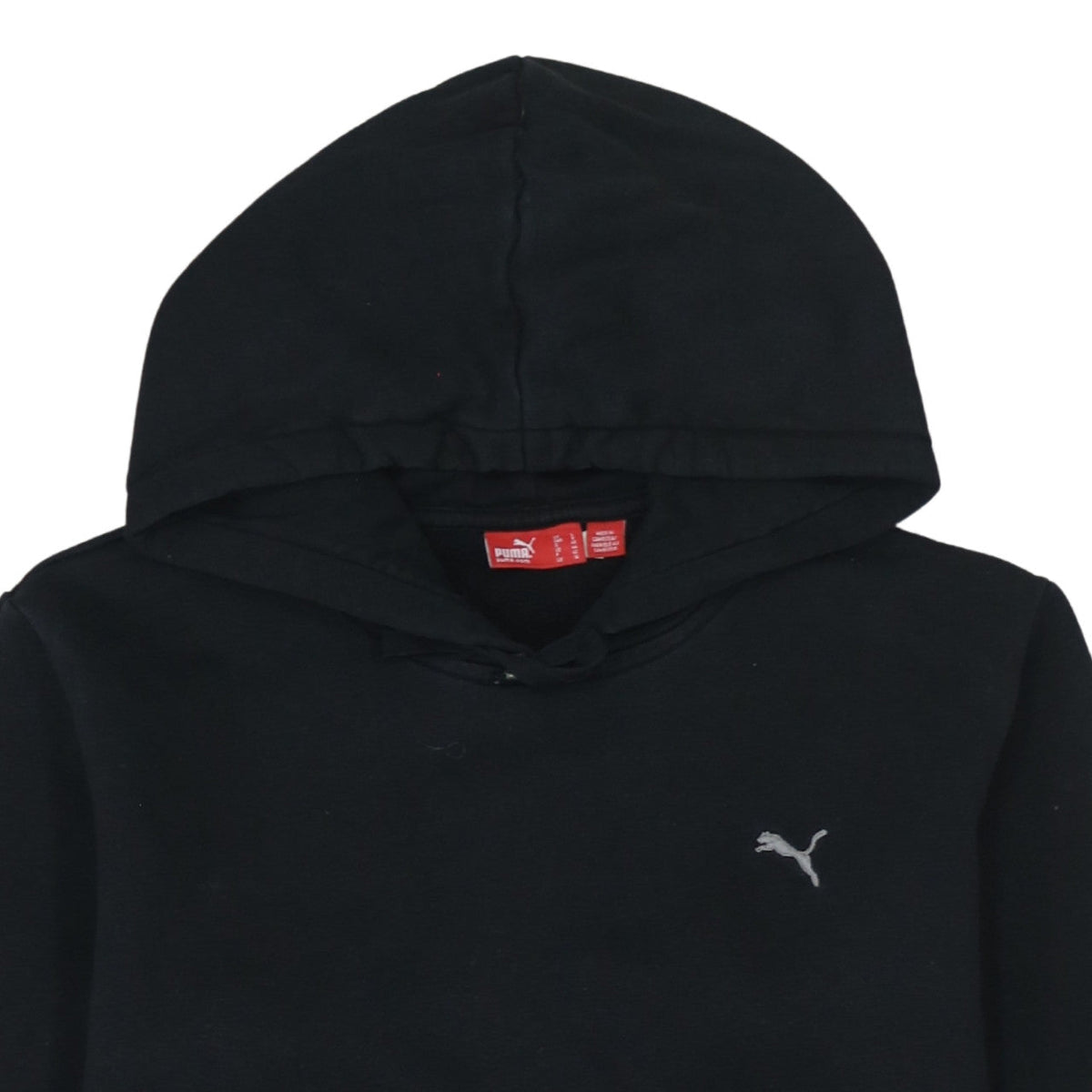 Puma Men's Black Pullover Hoodie Size L Regular Fit Sportswear