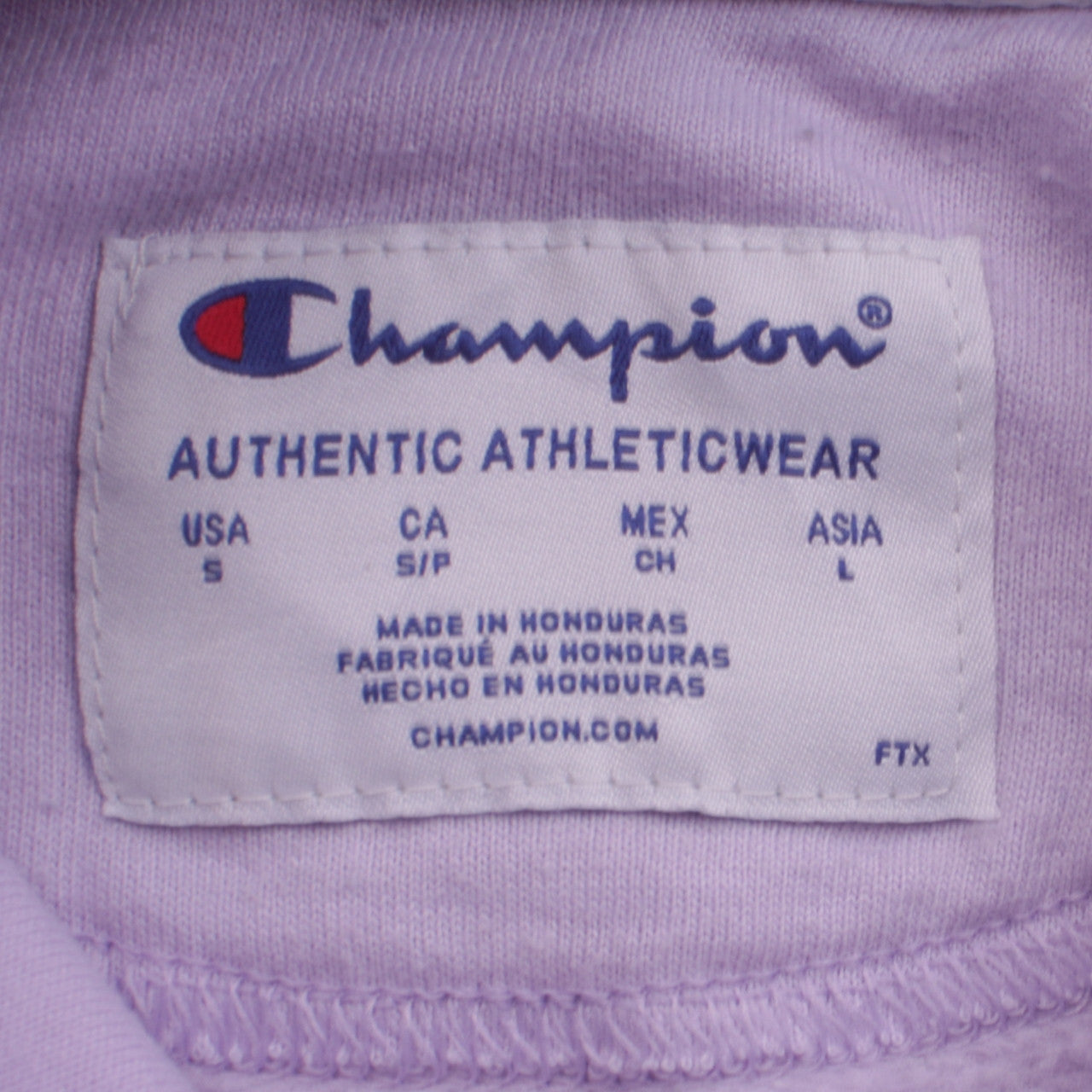 Champion Womens Lilac Pullover Hoodie Small Logo Athleticwear