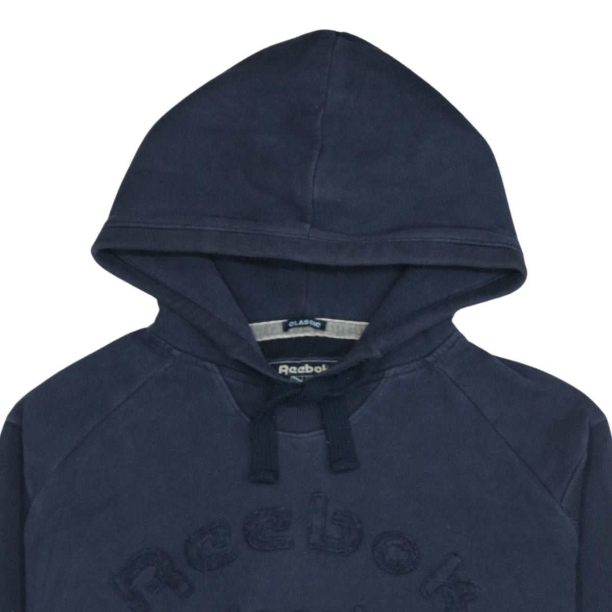 Reebok Classic Men's Blue Pullover Hoodie XL Retro Sportswear