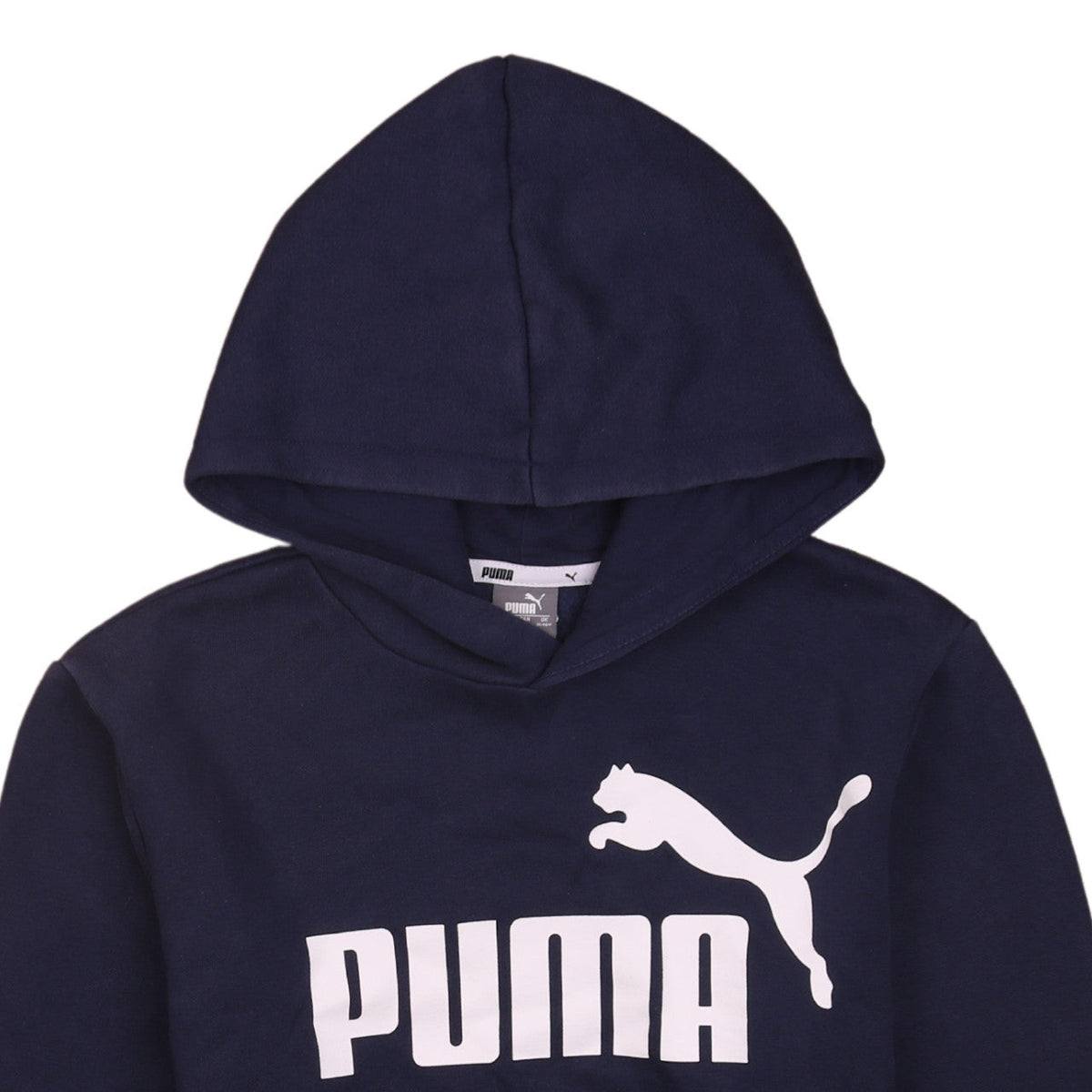 Puma Boys Navy Blue Pullover Hoodie 15-16 Years Logo Design
