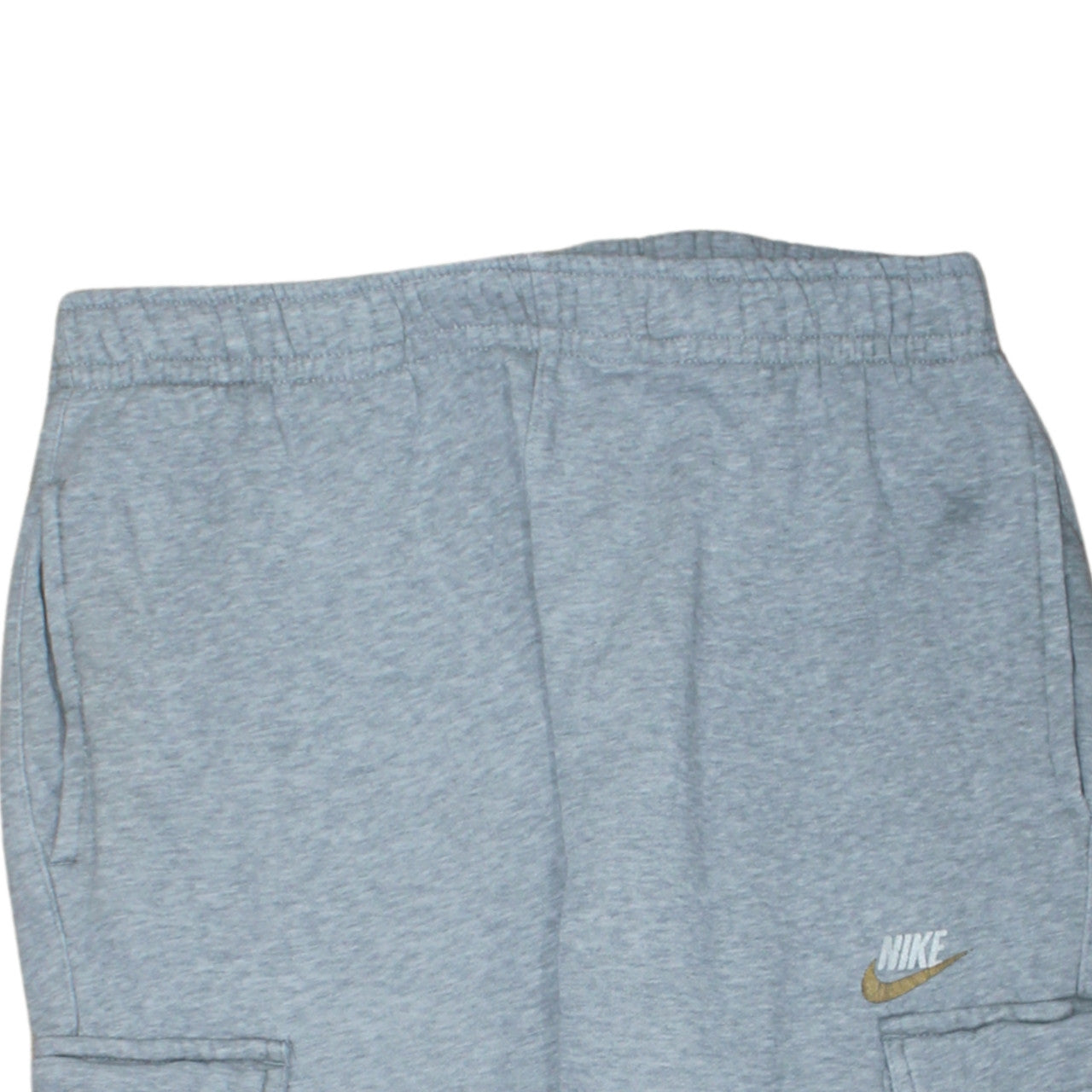 Nike Men's Grey Jogger Trousers M Regular Fit Cotton Blend