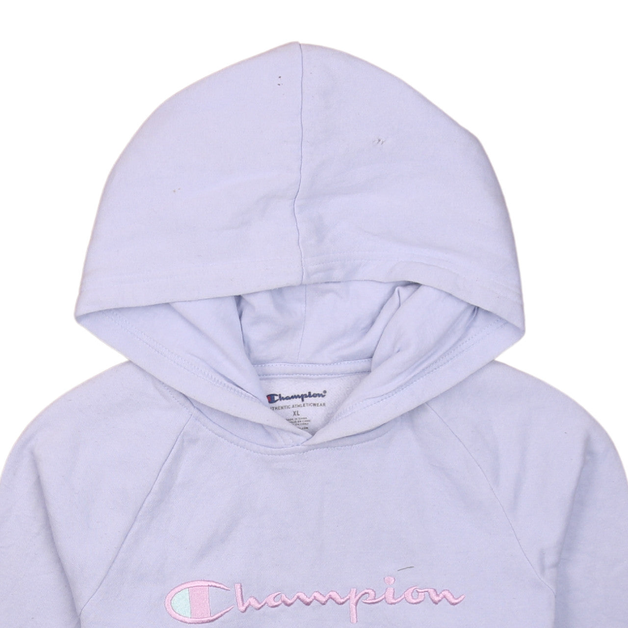 Champion Womens Lilac Hoodie XL Pullover Embroidered Logo Casual