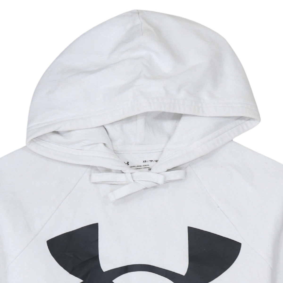 Under Armour Mens White XS Pullover Hoodie ColdGear Fleece Sportswear