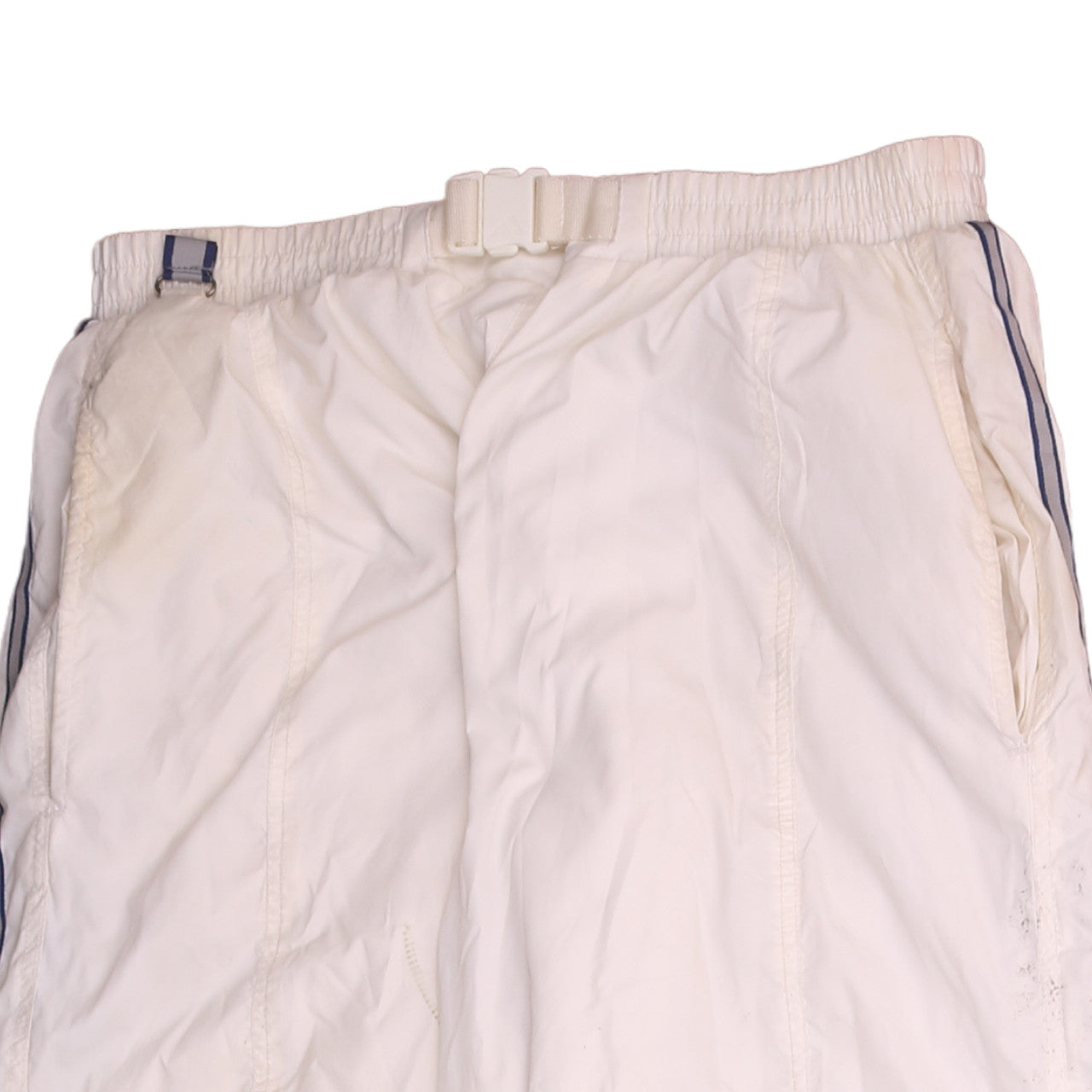 Adidas Men's White 32in Track Pants Adjustable Waist Activewear