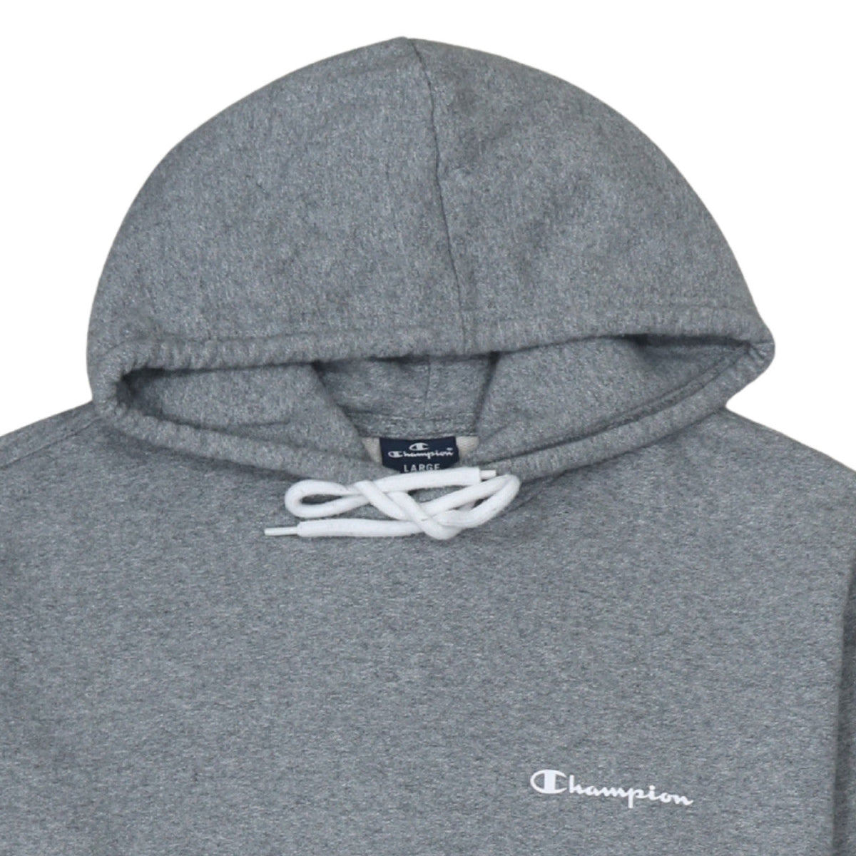 Champion Men's Grey Pullover Hoodie Large Regular Fit