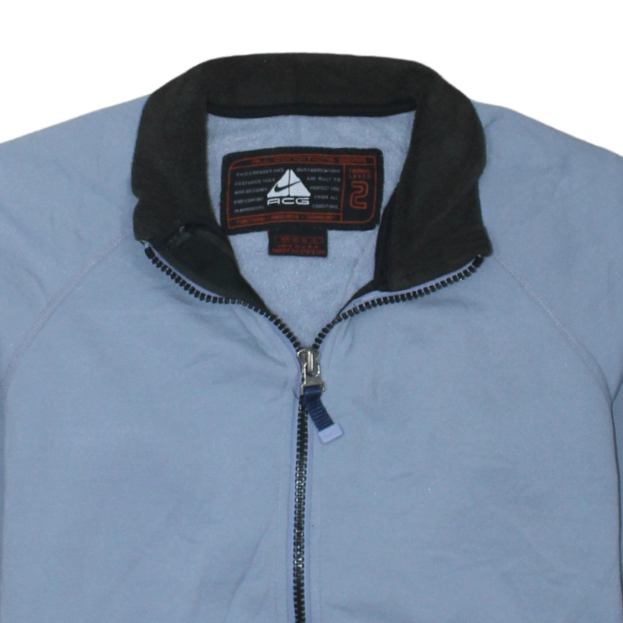 Nike ACG Women Blue Full Zip Thermal Sweatshirt Size M