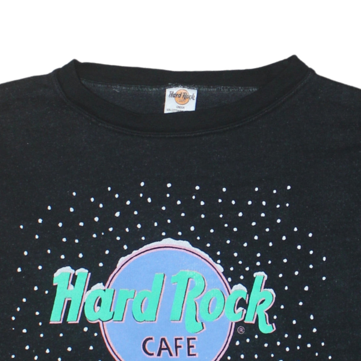 Hard Rock Cafe London Men's Black L Vintage 80s Sweatshirt
