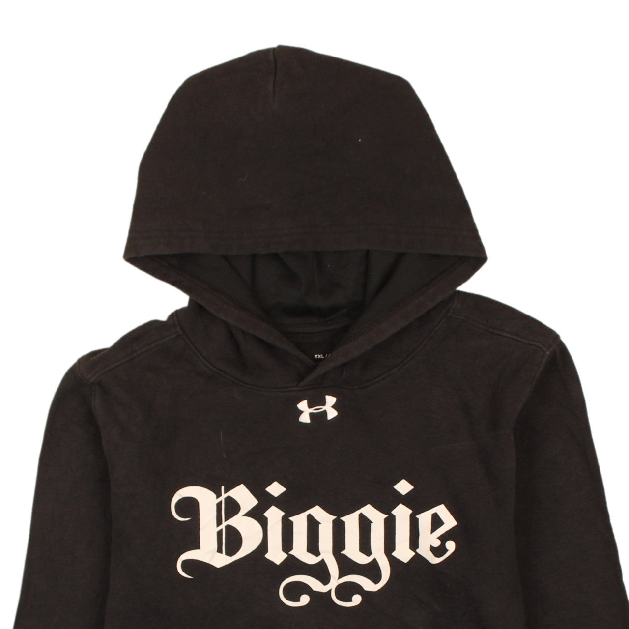 Under Armour Boys Black ColdGear Pullover Hoodie YXL Biggie Graphic