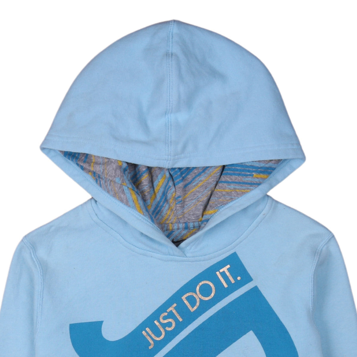 Nike Girls Blue XL Pullover Hoodie Just Do It Graphic Sportswear