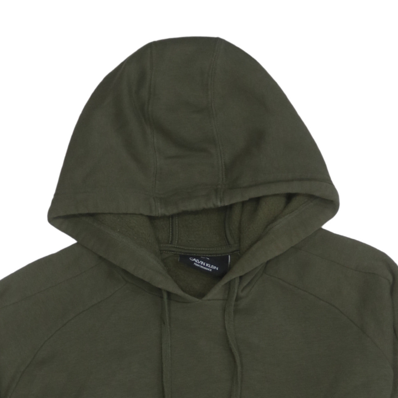 Calvin Klein Men's Green Pullover Hoodie XS Regular Logo Comfort