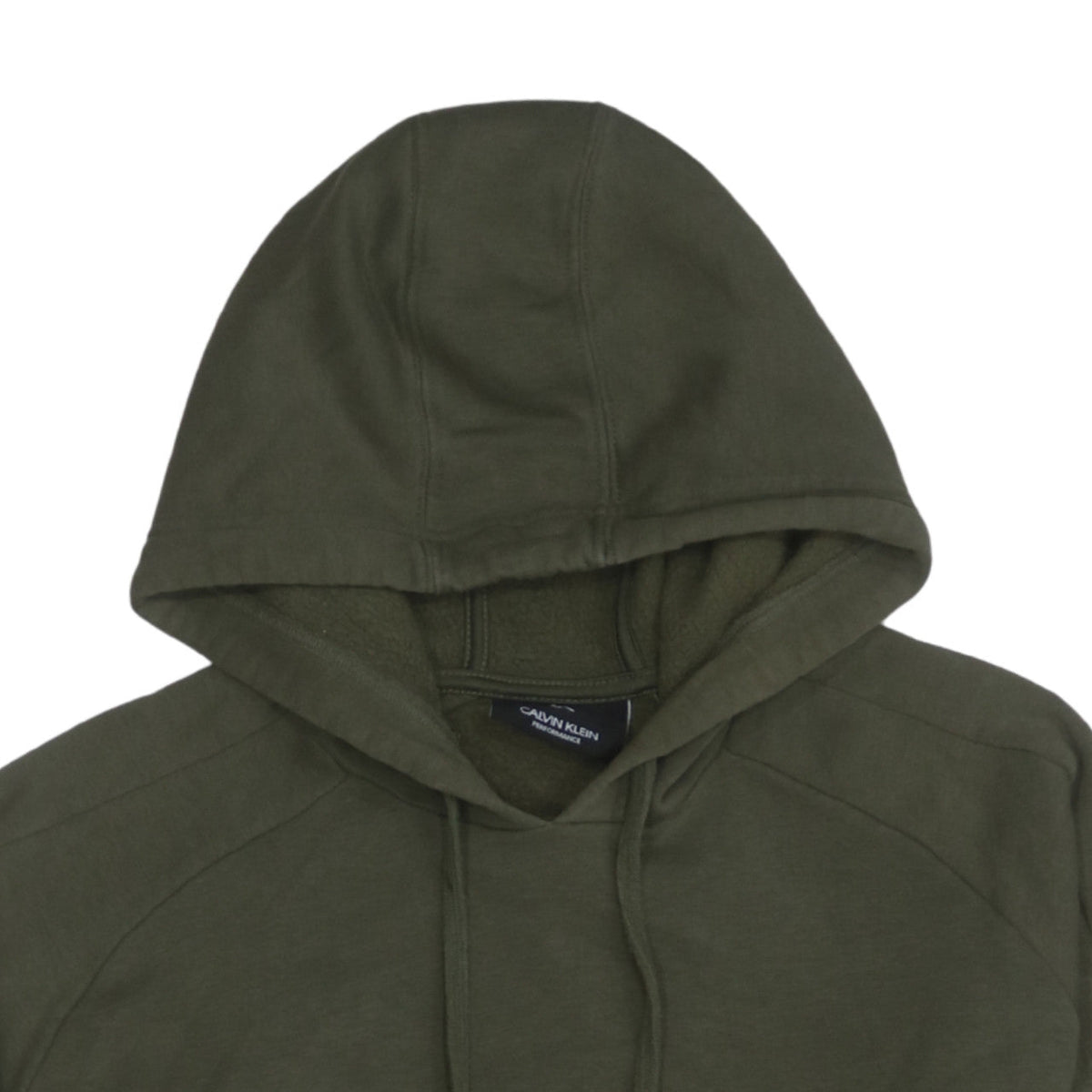 Calvin Klein Men's Green Pullover Hoodie XS Regular Logo Comfort