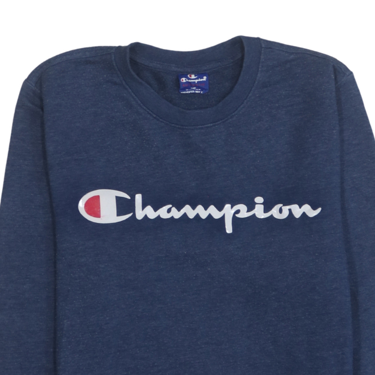 Champion Men's Blue Small Pullover Crew Neck Sweatshirt