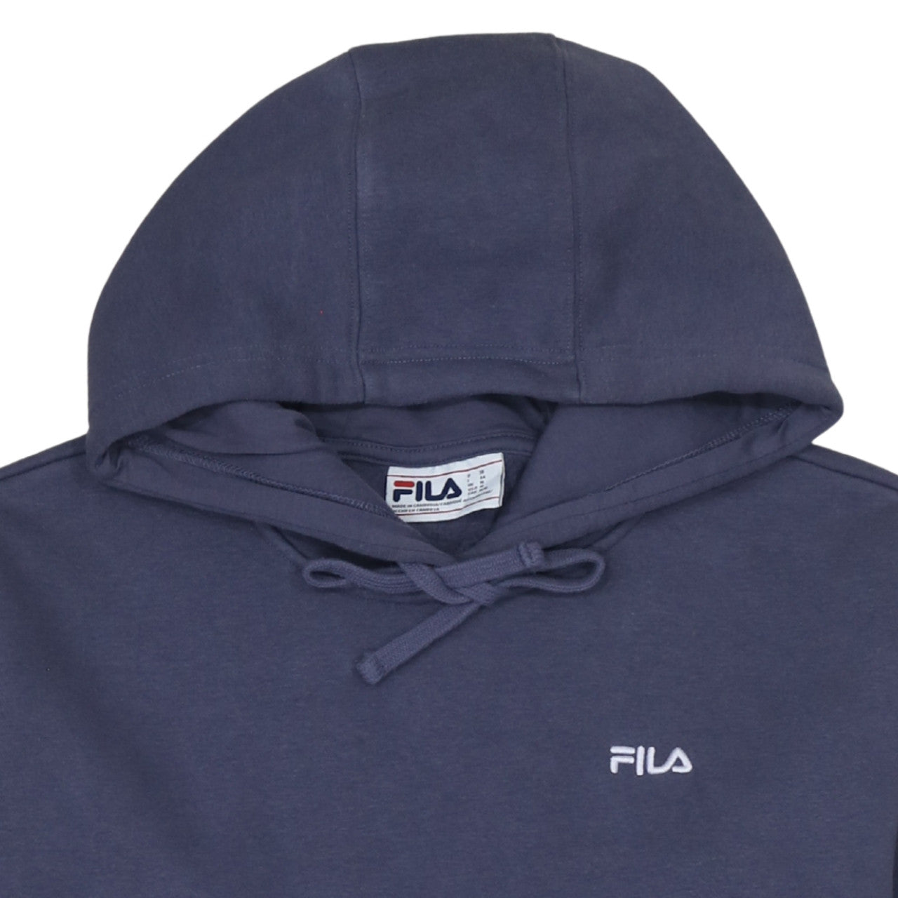 FILA Women’s Blue Pullover Hoodie Medium Hooded Sweatshirt