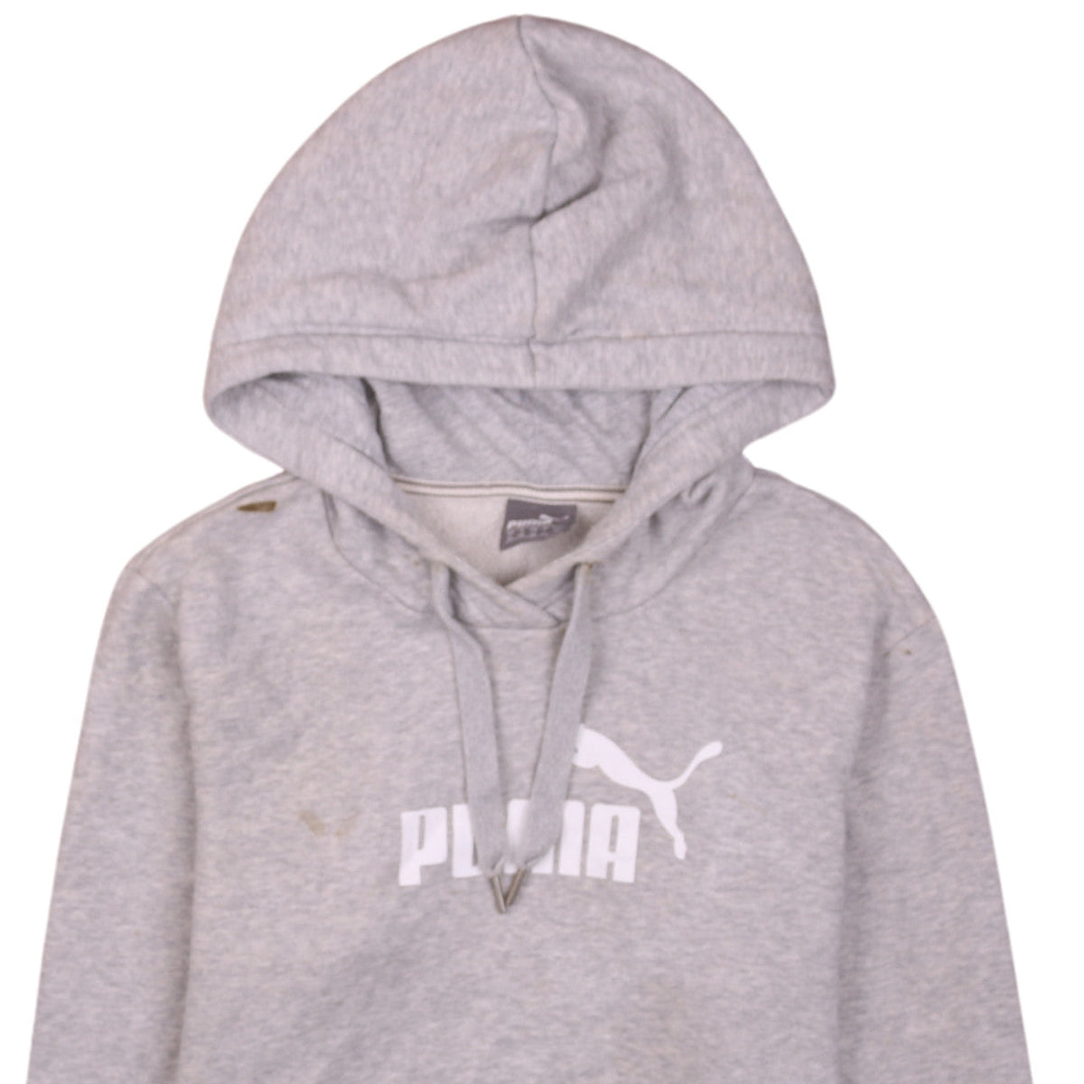 Puma Women's Grey Pullover Hoodie Size 16 with Logo Design