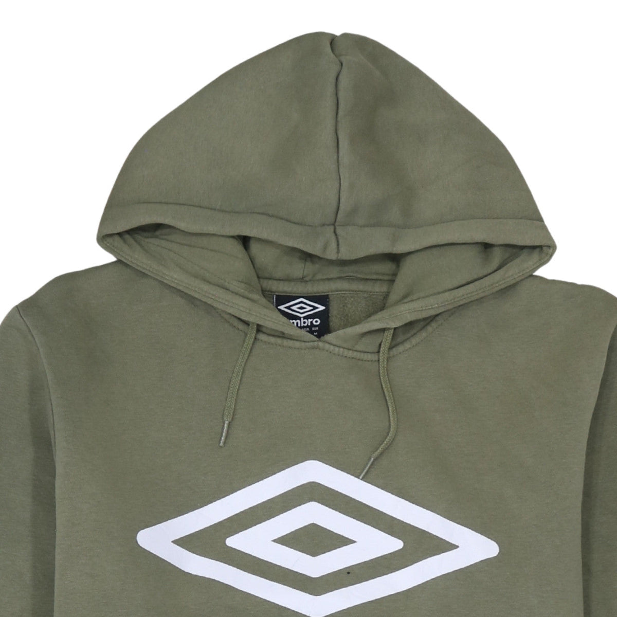 Umbro Men's Green Logo Pullover Hoodie Size M