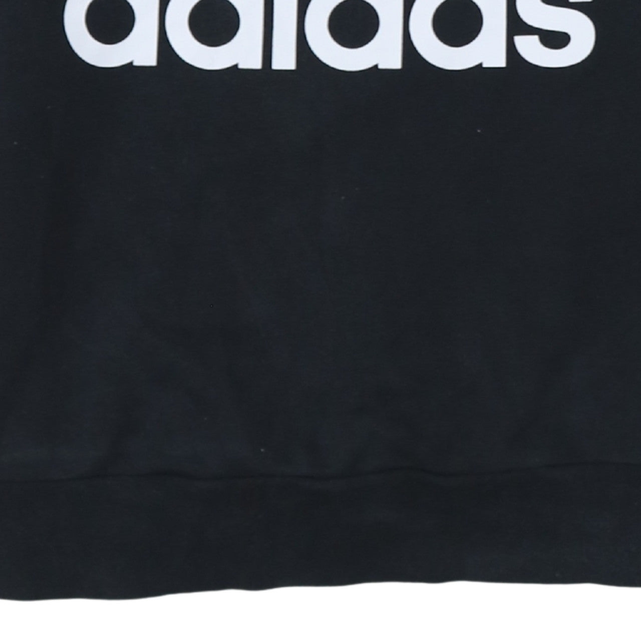 Adidas Womens Black Small Crew Neck Pullover Sweatshirt