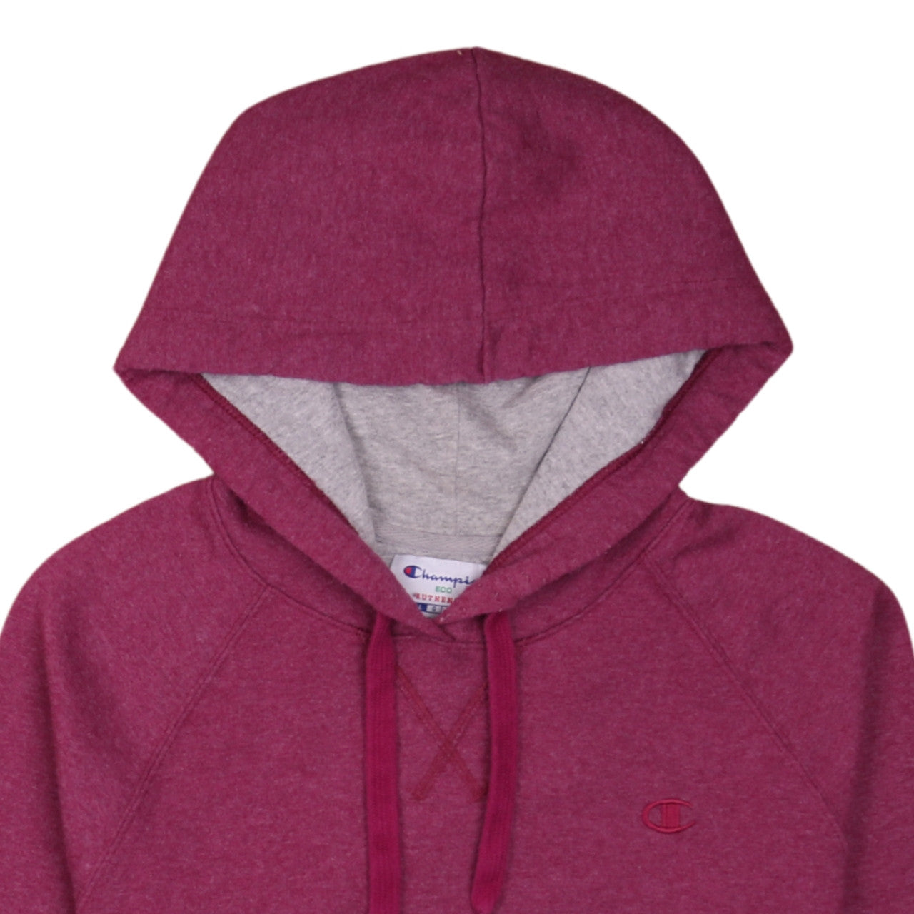 Champion Womens Burgundy Hoodie L Pullover Hooded Sweatshirt