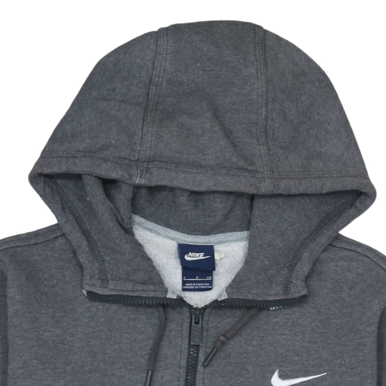 Nike Men's Grey Full Zip Hoodie Size S Fleece Sportswear