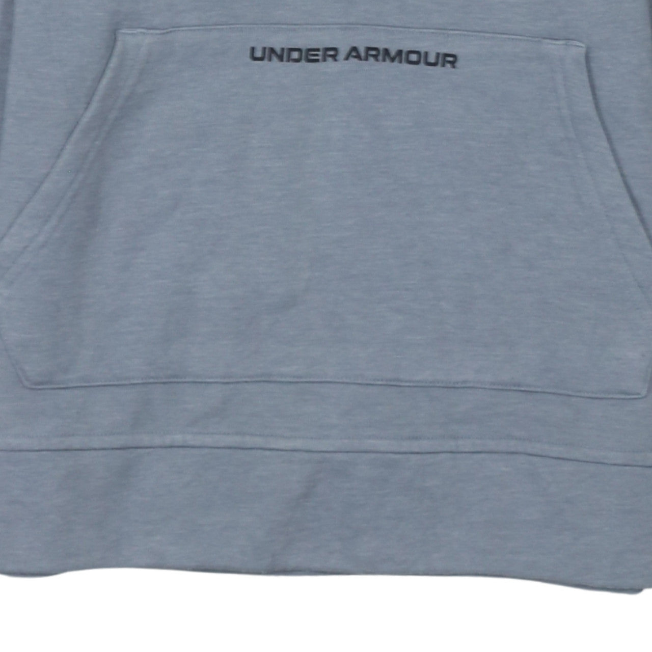 Under Armour Boys Grey Half Zip Hoodie Size 158cm Cotton Blend