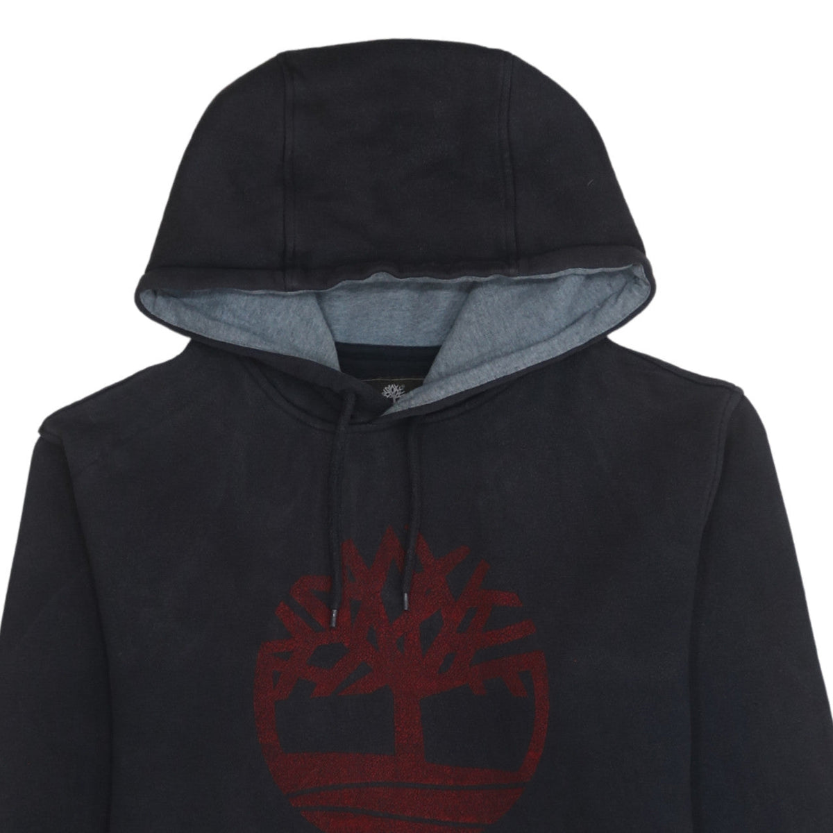 Timberland Men's Black Pullover Hoodie M Regular Fit Logo Outdoor