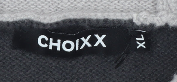CHOIXX Women’s Grey Wool Blend Hooded Cardigan XL