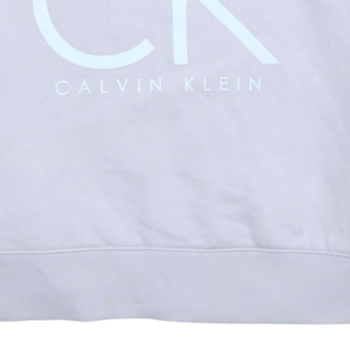 Calvin Klein Jeans Womens Pale Pink Sweatshirt M Logo Crew Neck