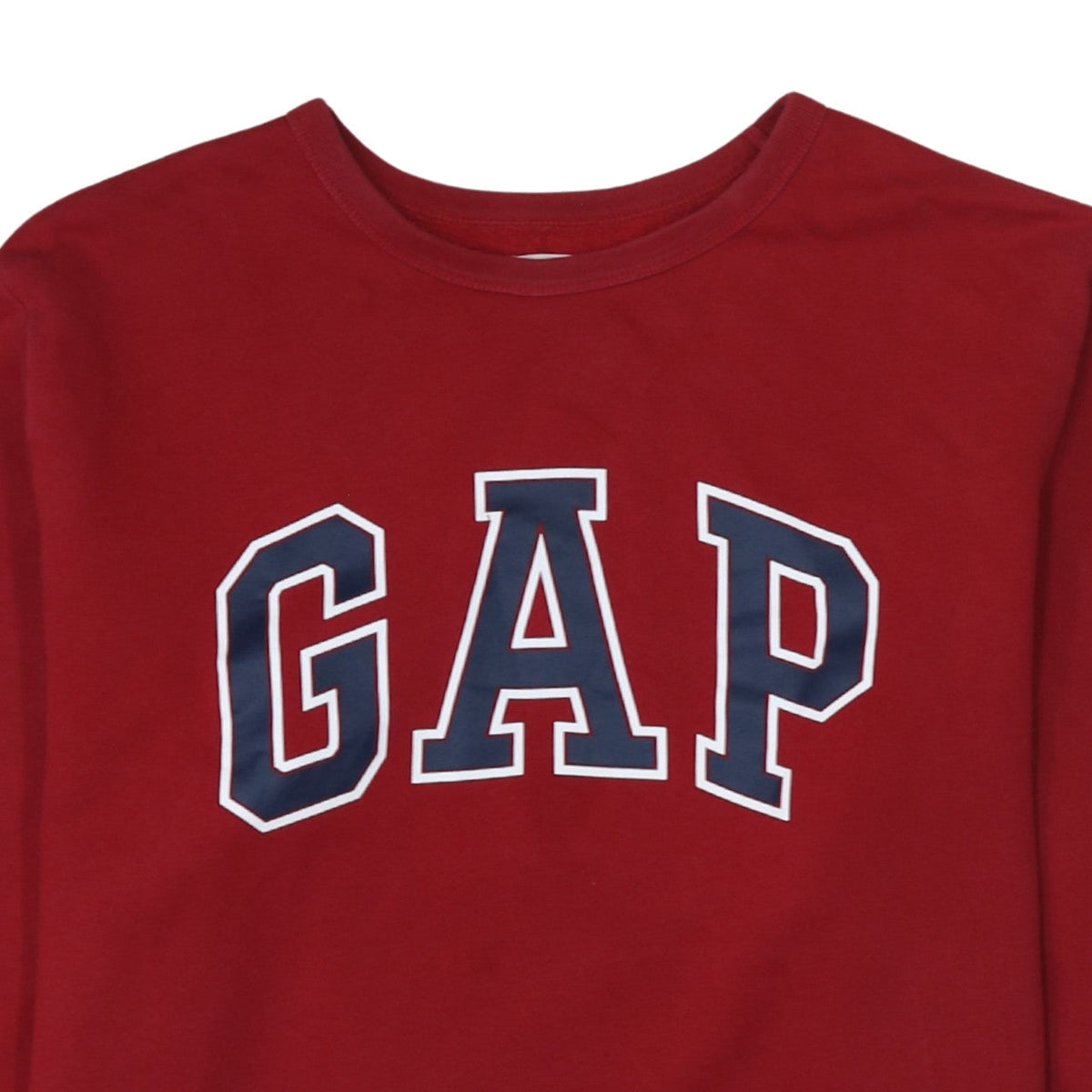 Gap Mens Red XL Crew Neck Logo Pullover Sweatshirt