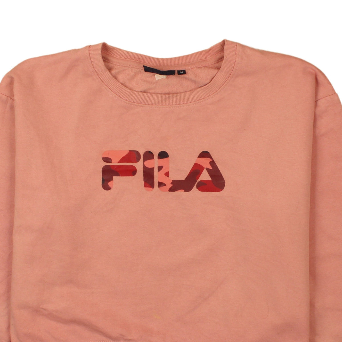 Fila Womens Pink Crew Neck Pullover Sweatshirt M