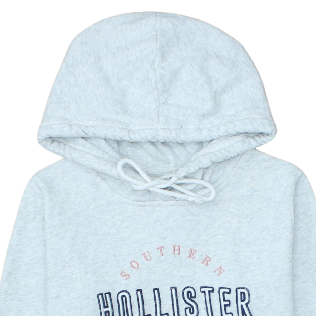 Hollister Womens Light Grey Hoodie Small Pullover Cotton Blend