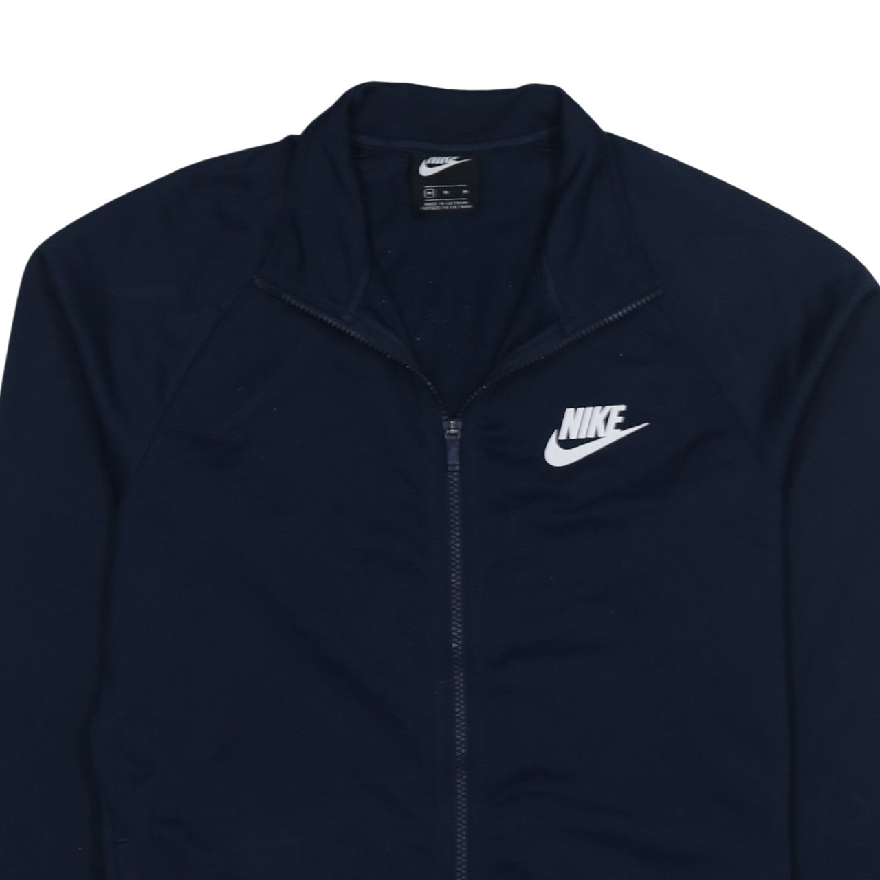 Nike Men's Blue Track Jacket M Regular Fit Full Zip Polyester