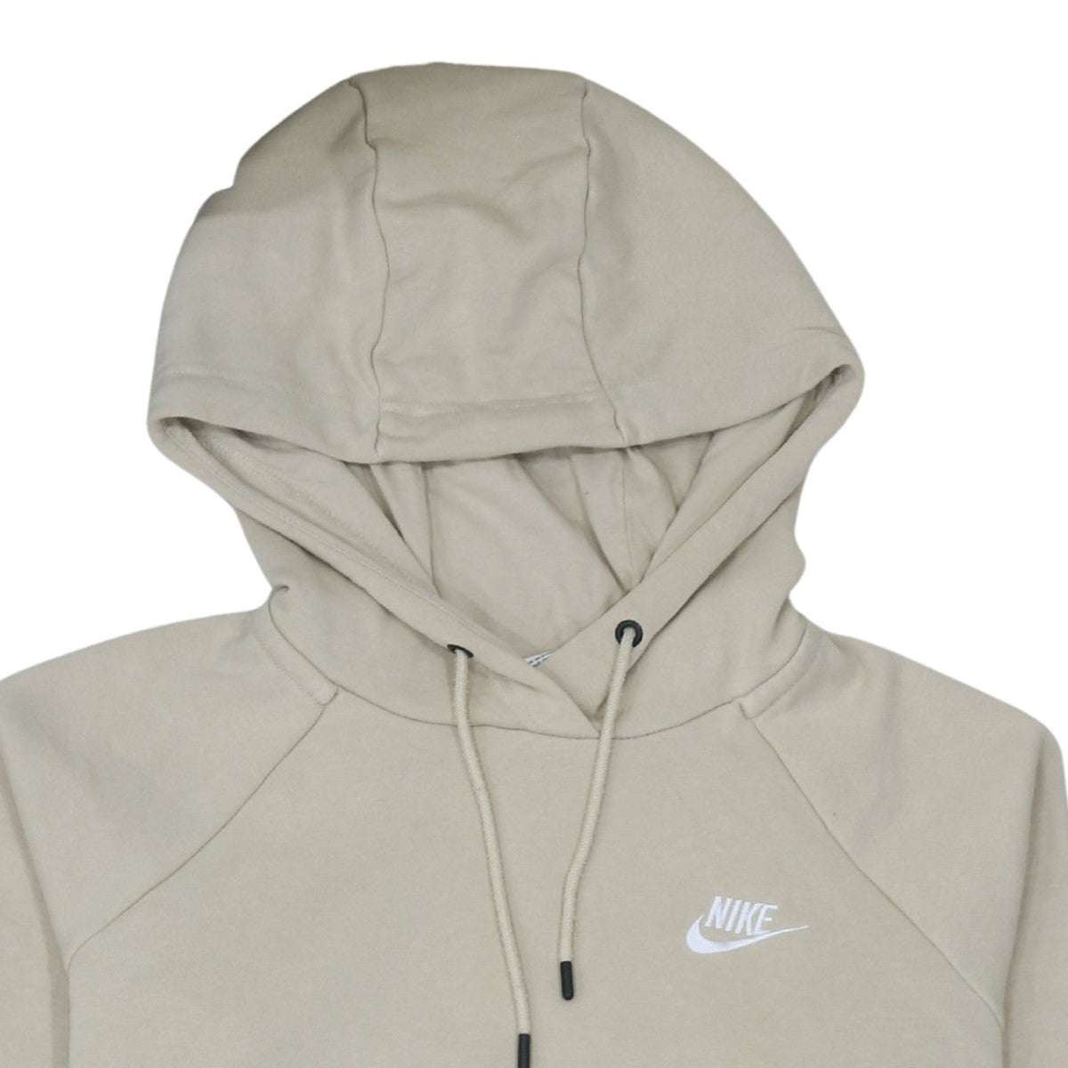 Nike Men's Beige Pullover Hoodie M Regular Fit Fleece Sweatshirt