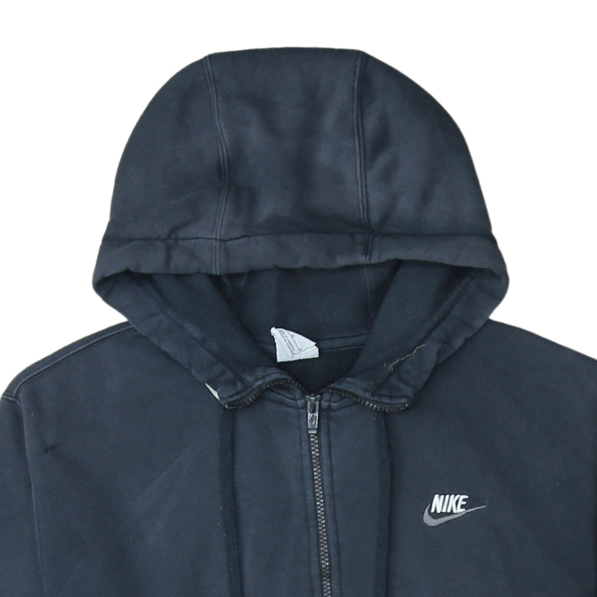 Nike Men's Black Full Zip Hoodie M Regular Fit Fleece Sweatshirt