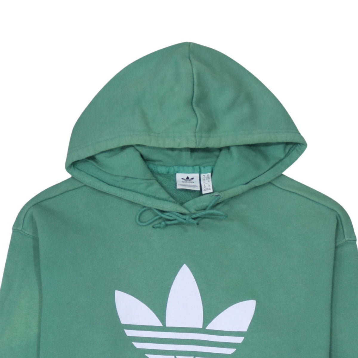 Adidas Womens Green Pullover Hoodie XS Cotton Blend Casual