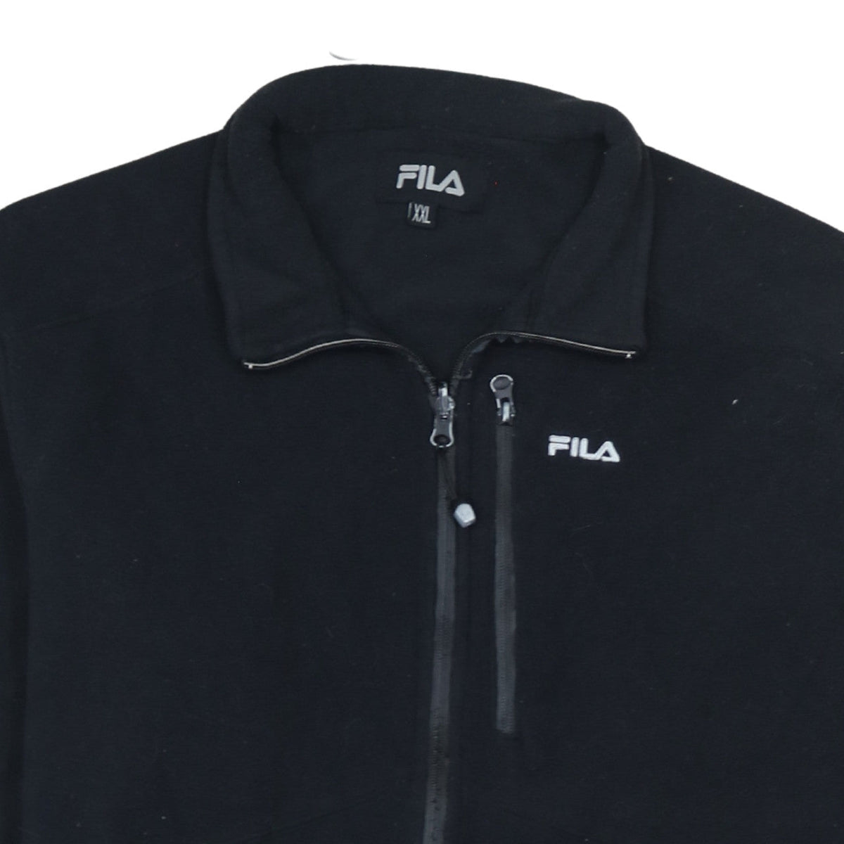 Fila Men's Black 2XL Full Zip Fleece Jacket